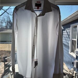 NWT Kenneth Cole Awareness Men's White Dress Shirt